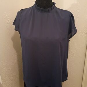 Source Unknown Navy Women's Blouse